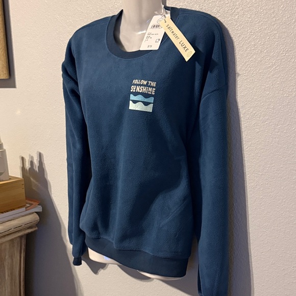 Saltwater LUXE Blue Crew Neck Sweater - Picture 4 of 7